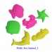 6 pounds three colors Kinetic Sand with three molds